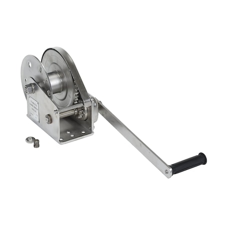 Vestil Stainless Steel Winch, 1800 lb. HWSS-1800-NR